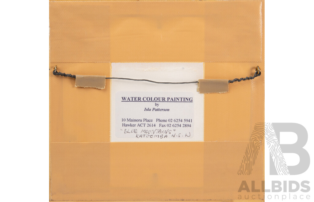 Miniature Watercolour Painting of the Blue Mountains (Award-Winning Artist Isla Patterson)