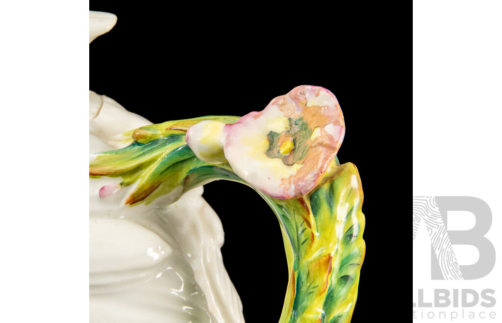 Rare Moore Brothers ‘Quail and Chick’ Teapot, C.1870