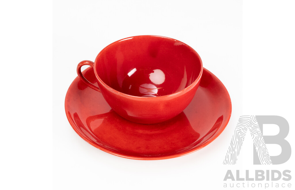 Vintage Royal Doulton Flambe Ware Demitasse Cup and Saucer