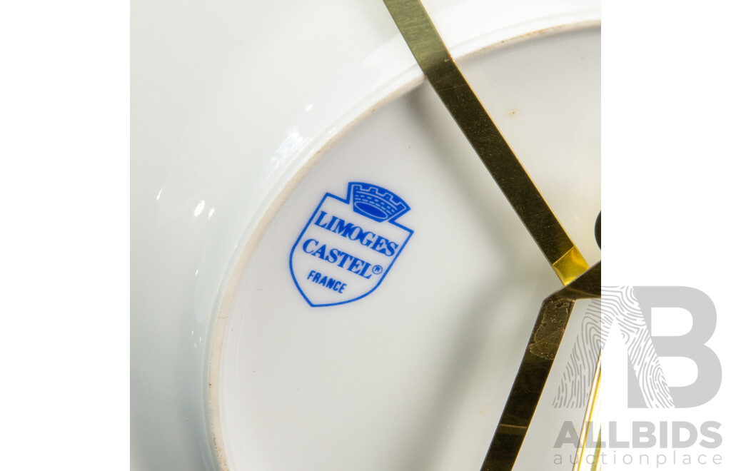 Limoges Castel Fragonard Style Decorative Porcelain Plate, France