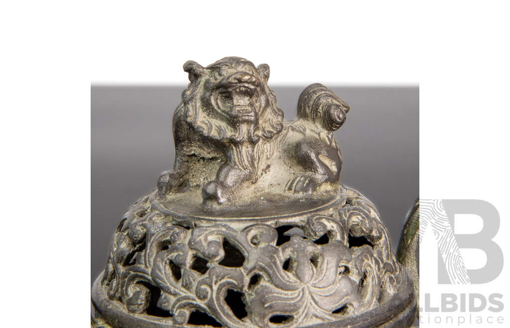 Chinese Bronze Tripod Censer in the Xuande Style