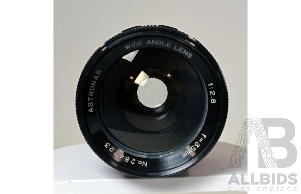 Collection of Vintage Wide Angle and Specialty Prime Lenses Including Zeiss and Dallmeyer