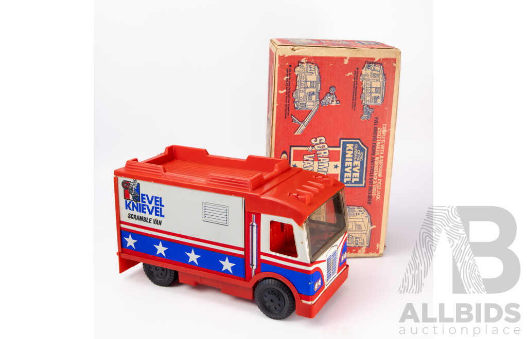 Vintage Ideal Toys Evel Knievel Scramble Van, 1973