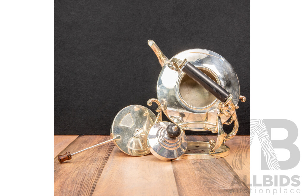 Mappin and Webb Silver Plate Tipping Teapot