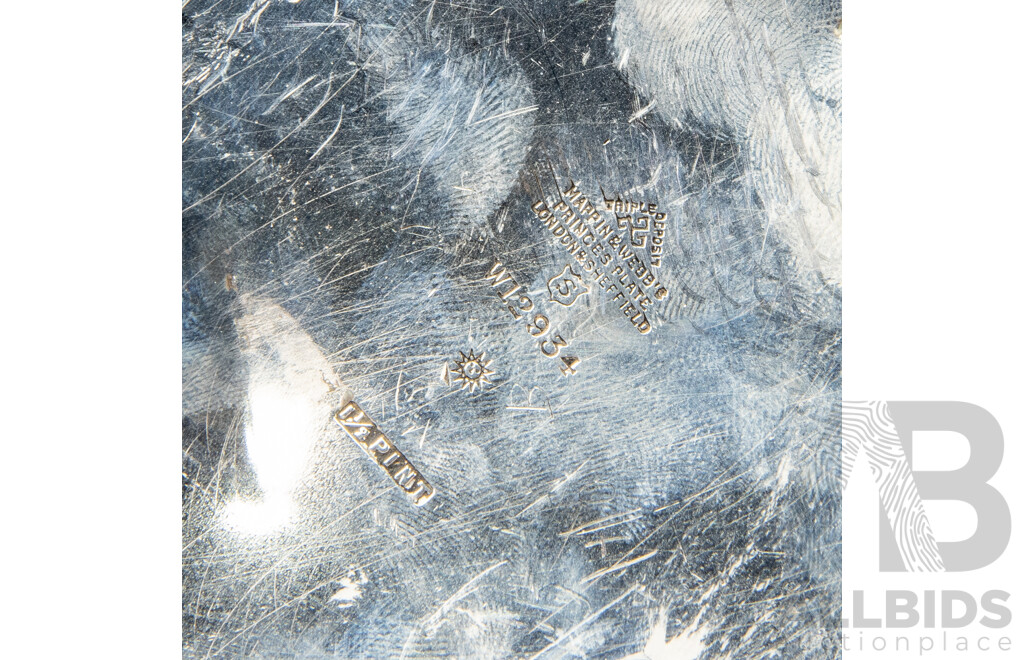 Mappin and Webb Silver Plate Tipping Teapot