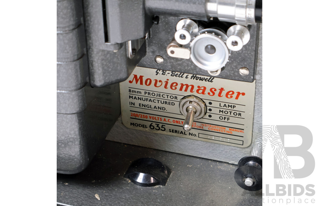Bell & Howell Model 635 8mm Cine Projector with Original Box