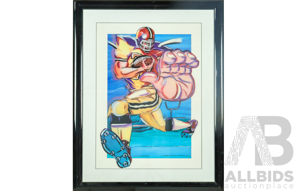 Adam Stone American Framed Sports Print American Football