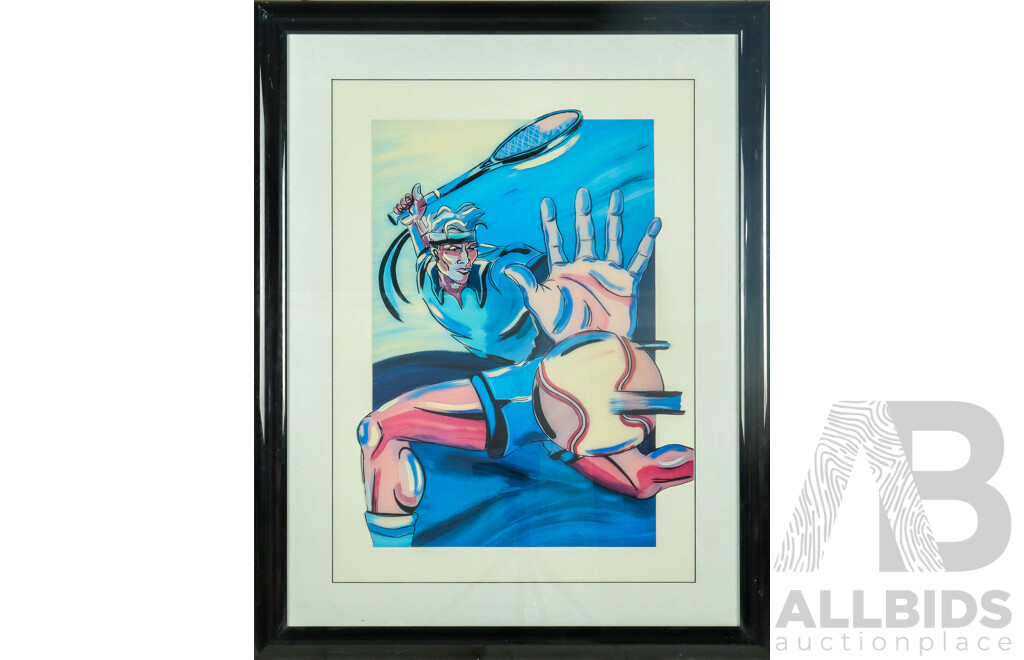 Adam Stone American Framed Sports Print Tennis