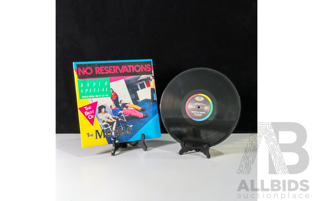 Extremely Rare The Motels No Reservations Radio Special LP