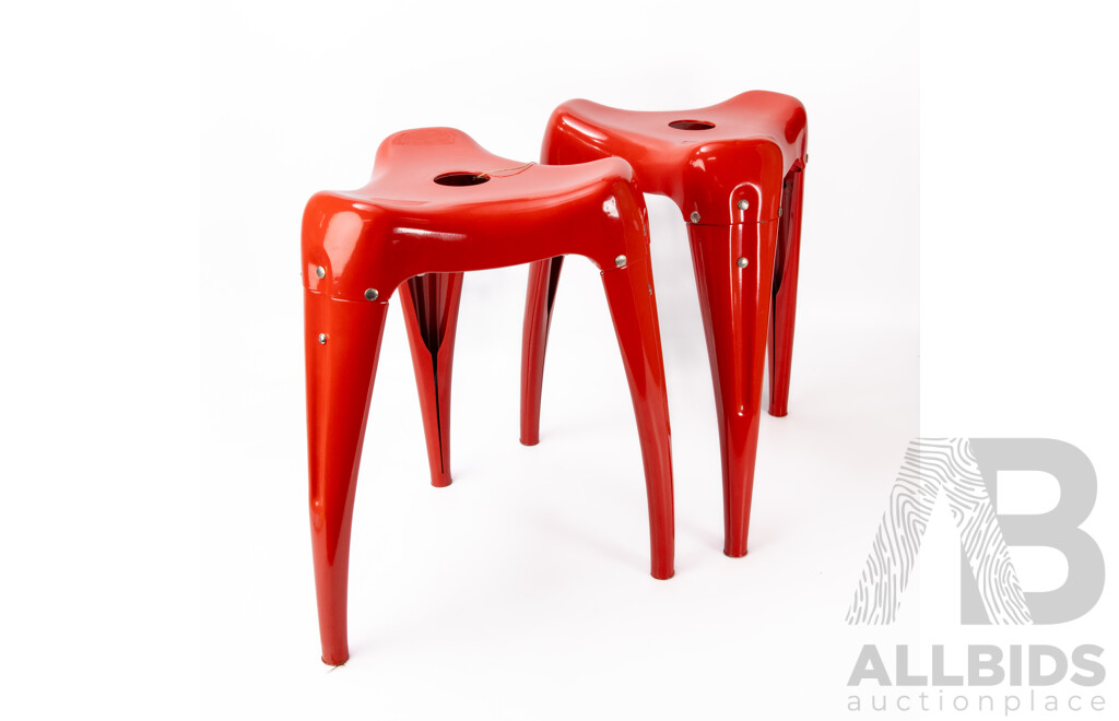 Pair of Wisdon Tooth Stools by Yasuaki Sasamoto for Dulton