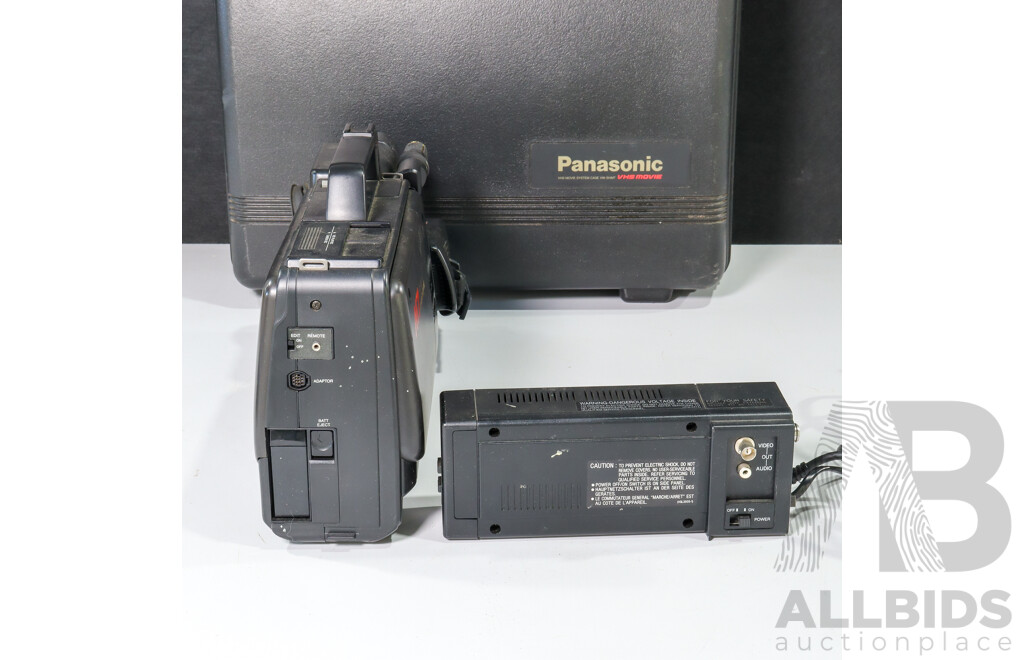 Vintage Panasonic NV-M7A VHS Video Camera in Original Case
