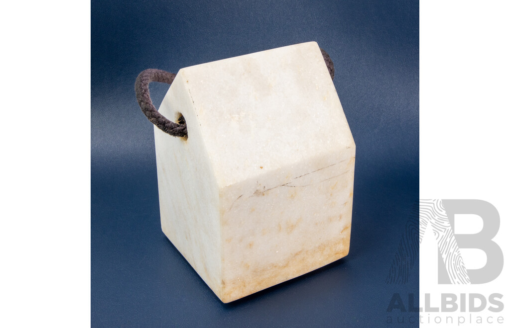 Elegant Designer Marble Stone Heavy Rope Door Stop