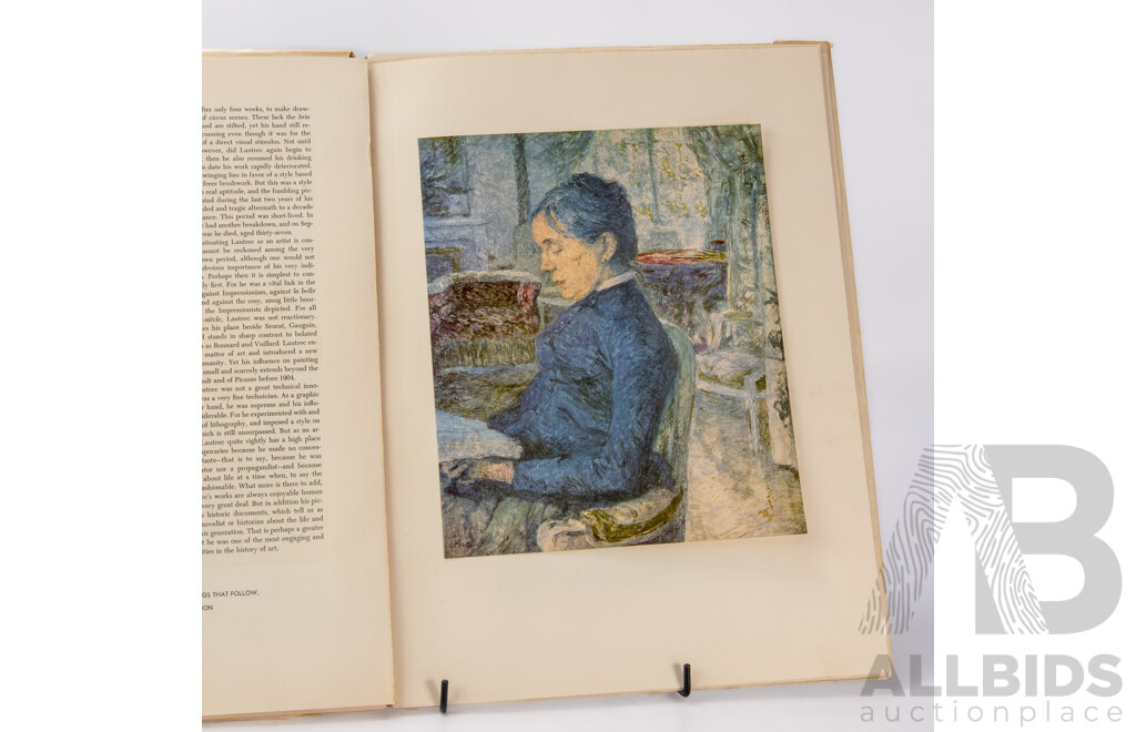 1952 Toulouse Lautrec Abrams Art Book With 16 Beautiful Full Colour Prints
