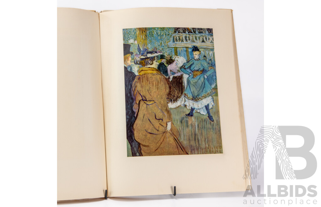 1952 Toulouse Lautrec Abrams Art Book With 16 Beautiful Full Colour Prints