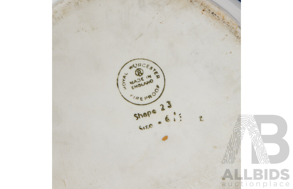 Royal Worcester Evesham Casserole Stew Pot With Lid Shape 23 Size 6