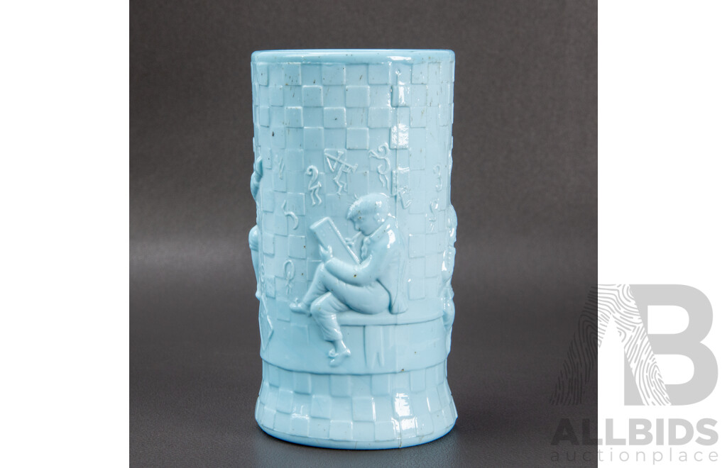 Antique Sowerby Pressed Milk Glass Walter Crane Mary Multiplication Pattern 1235 Design