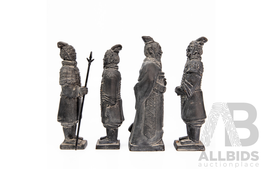 Four Terracotta Statues