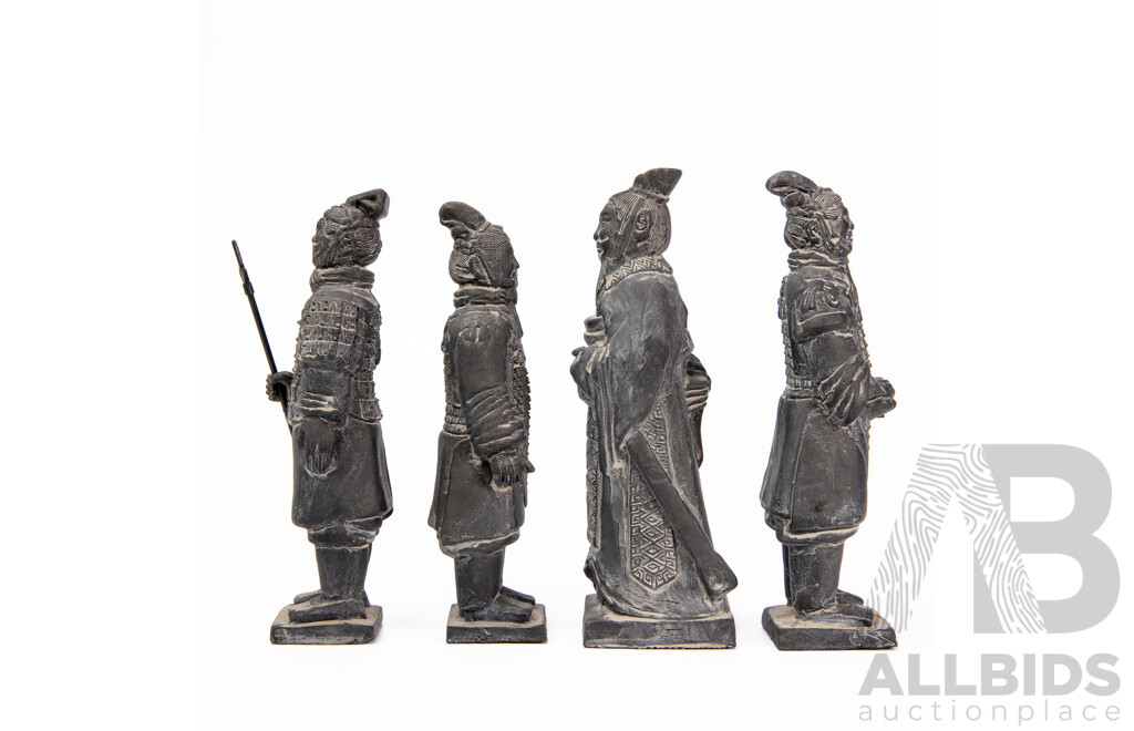 Four Terracotta Statues