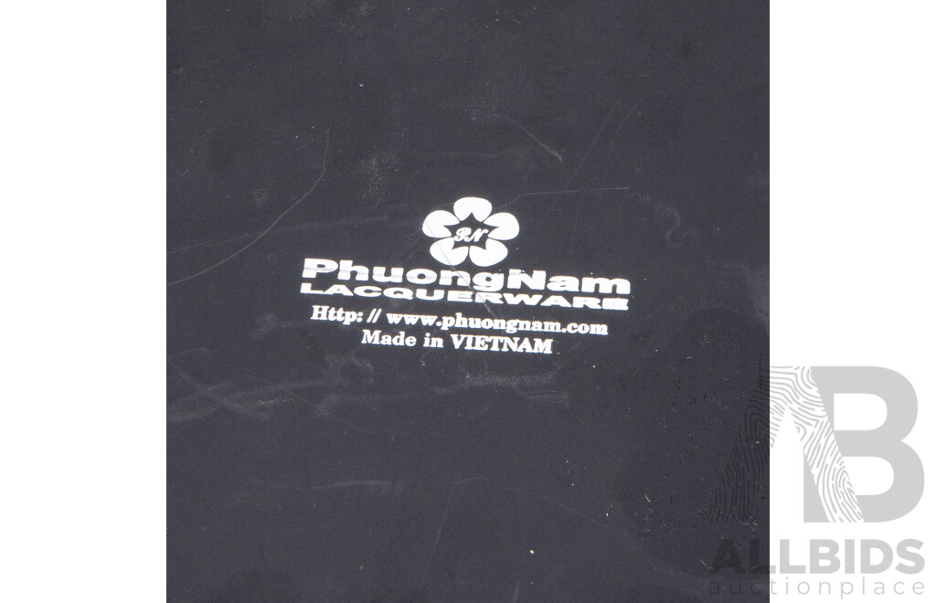 Vintage Phuong Nam Lacquerware Bento Serving Tray