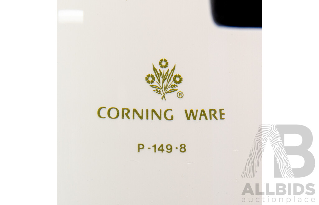 Vintage Corning Ware 'Spice of Life' Le Café 10-Cup Server, Two Creamers and Vinaigrette Bottle