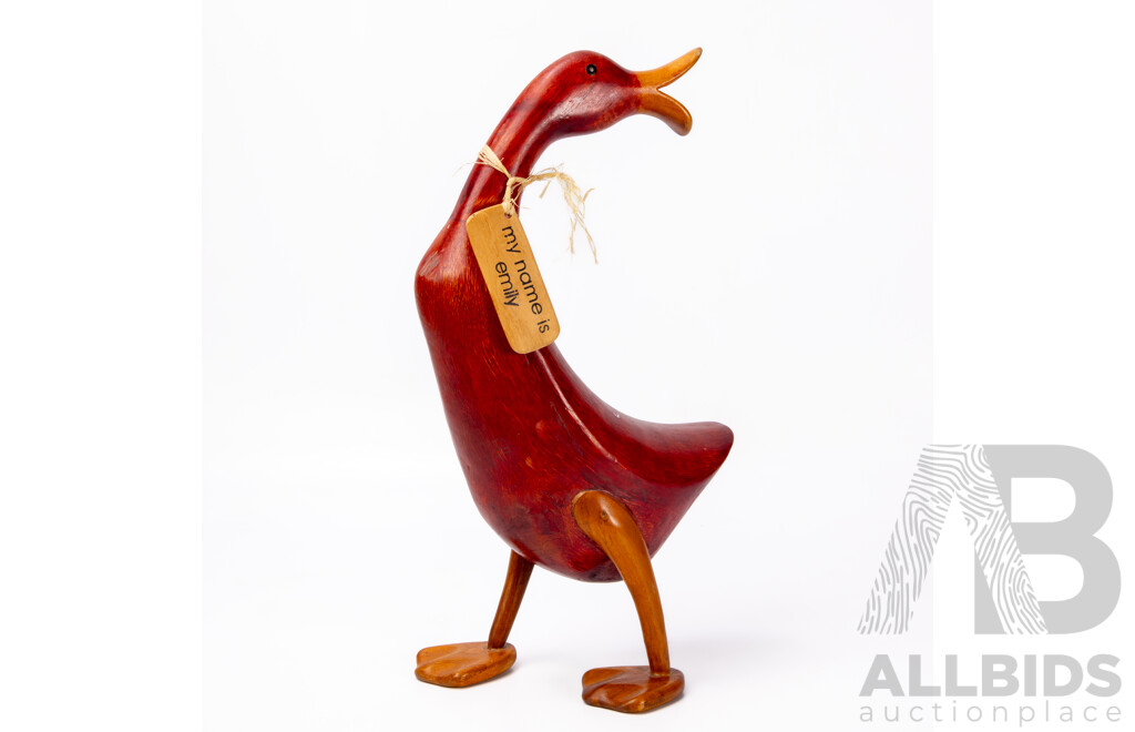 Vintage Dcuk Wooden Duck Emily