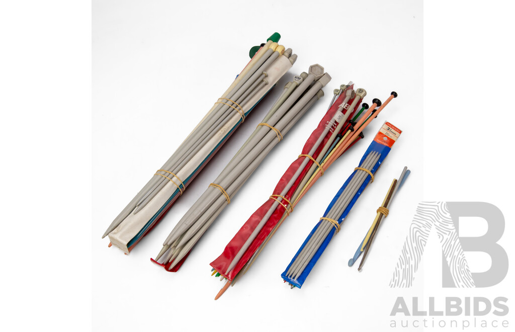 Collection Of Vintage Knitting Needles