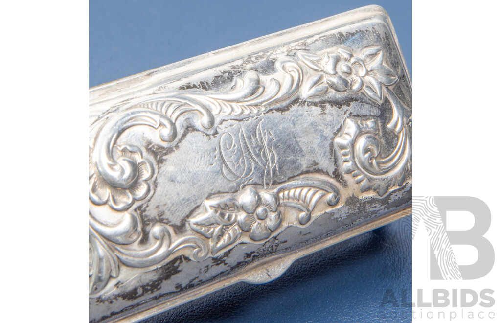 Antique Wilcox Silver Plate Gilt Trinket Box