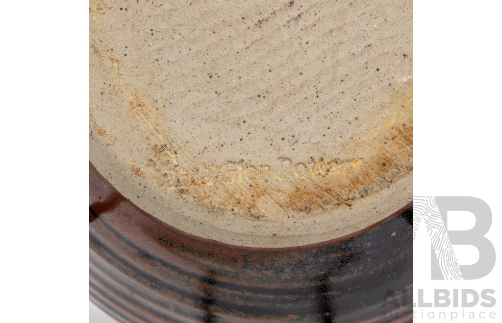 Vintage Yarra Glen Pottery Teapot with Cane Handle