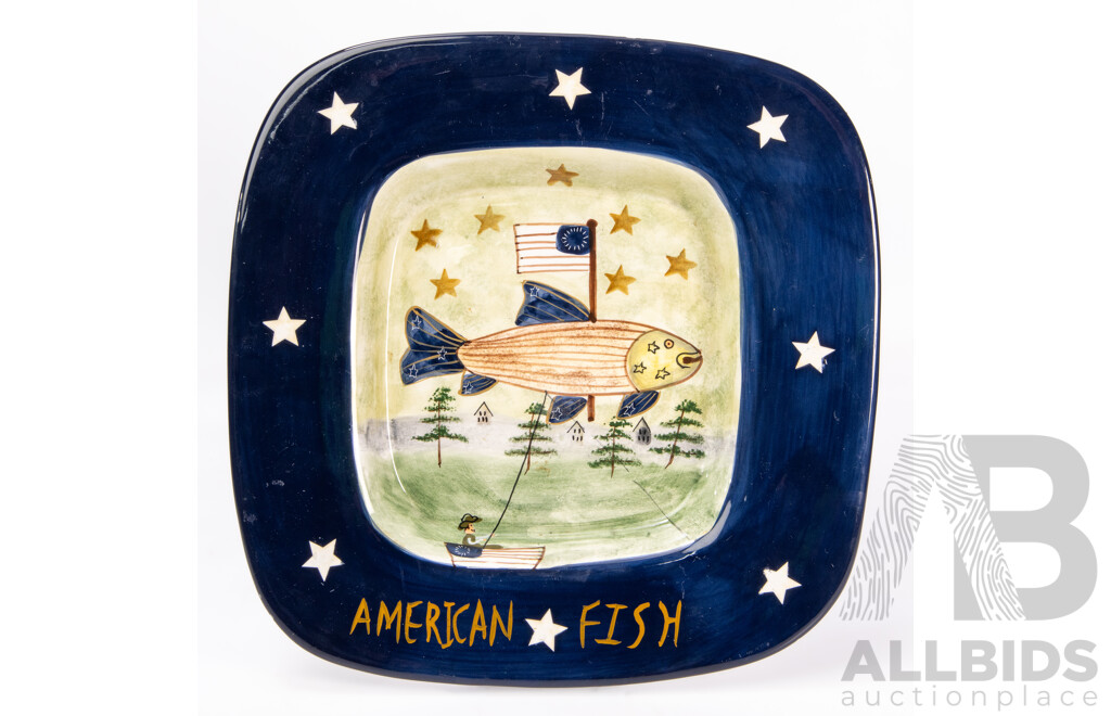 Vintage American Fish Platter