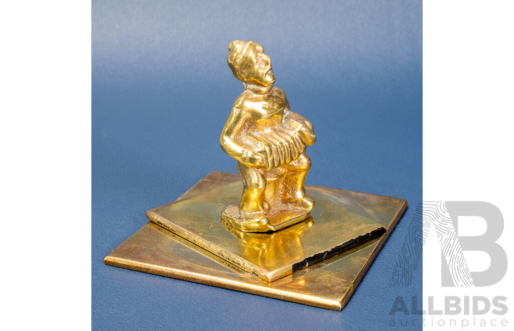 Rare Small Antique Brass Sculpture