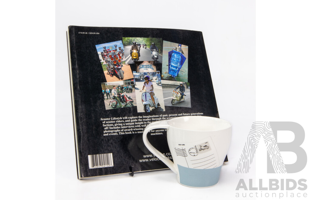 'Scooter Lifestyle' by Ian Grainger, Paperback Book with Vespa Coffee Mug