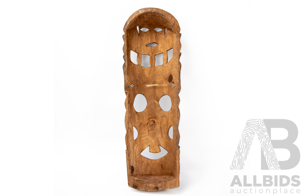 Three Spectacular Vintage Pacific Islands Tribal Masks