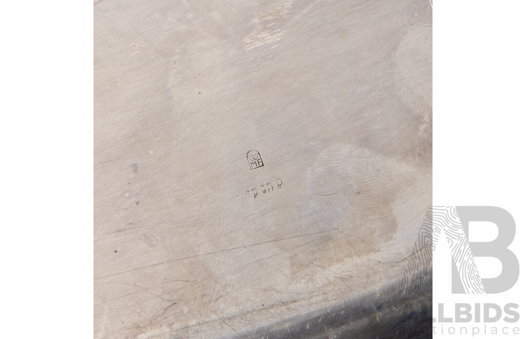 Collection Of 4 Silverplate Serving Trays