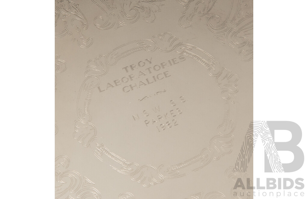 Collection Of 4 Silverplate Serving Trays