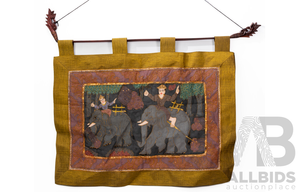 Beautiful Thai Tapestry Wall Hanging