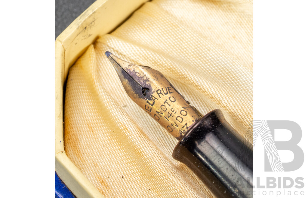 Vintage Onoto No 14 Fountain Pen and Pencil Set. Boxed. 14ct Nib