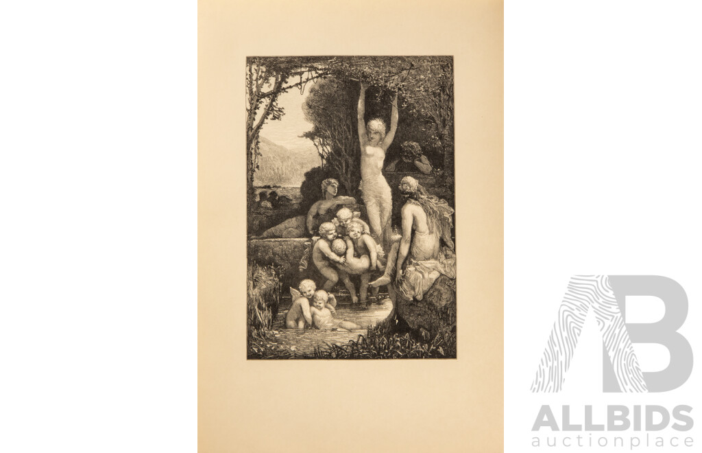 Absolutely Stunning Antique Folio of Approx 50 Francois Chifflart and Edmond Morin Woodblock Engravings