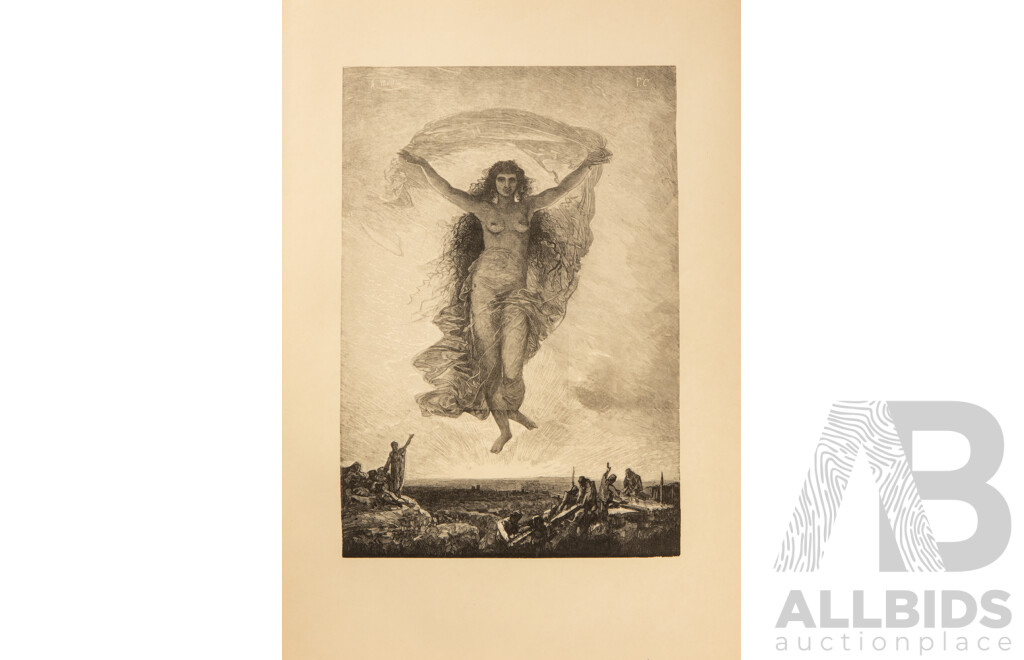 Absolutely Stunning Antique Folio of Approx 50 Francois Chifflart and Edmond Morin Woodblock Engravings