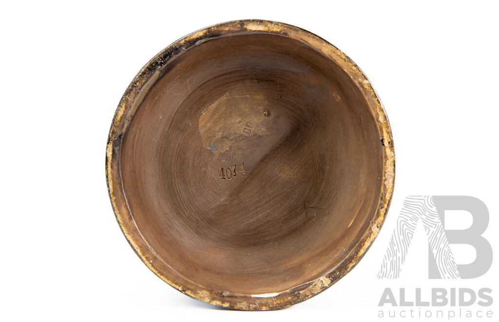 Antique (mid 19th Century) Bernard Bloch (Austrian 1836 - 1909) Terracotta/Porcelain Statue of Ebenezer Scrooge - #4074