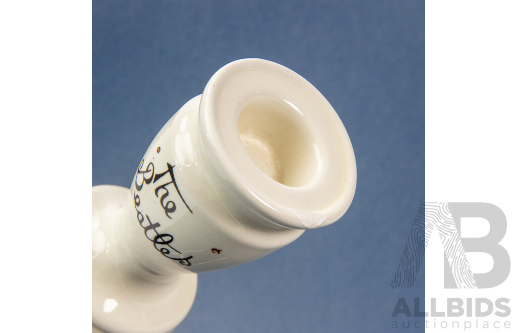 1980s Beatles Porcelain Candle Holder Made in Liverpool