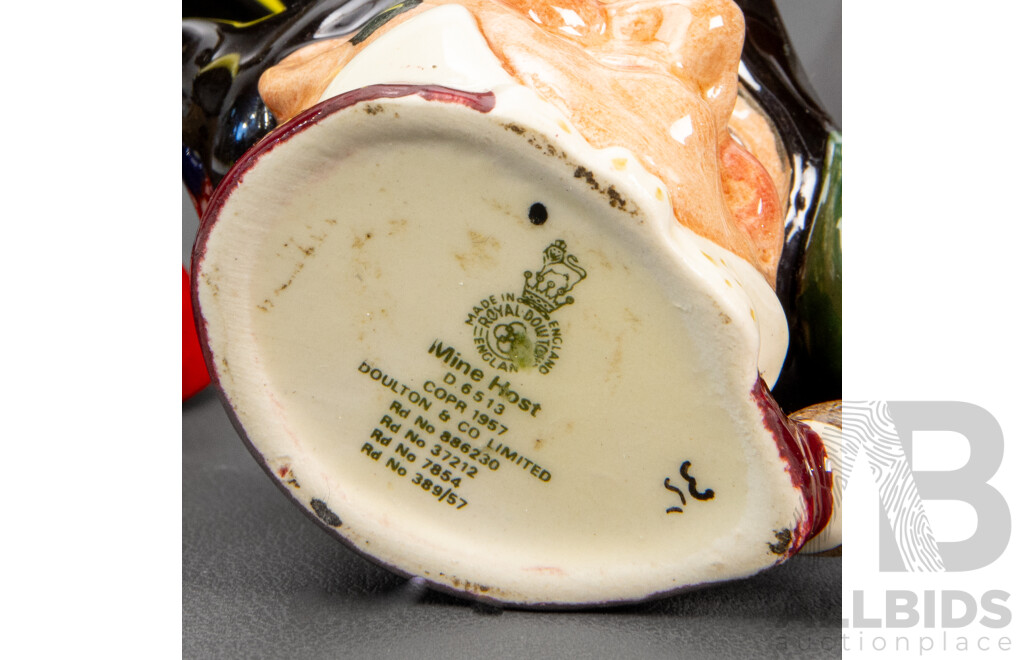 Collection of 5 Miniature Toby Jugs