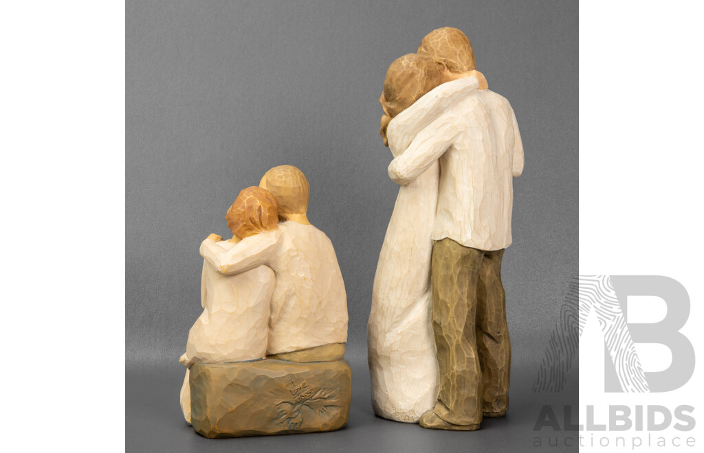 Pair of Willow Tree Figurines - Anniversary and Promise, Both by Susan Lordi