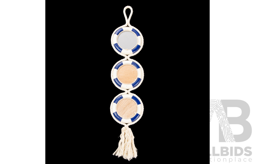 Nautical Themed Rope and Life Ring Wall Hanging