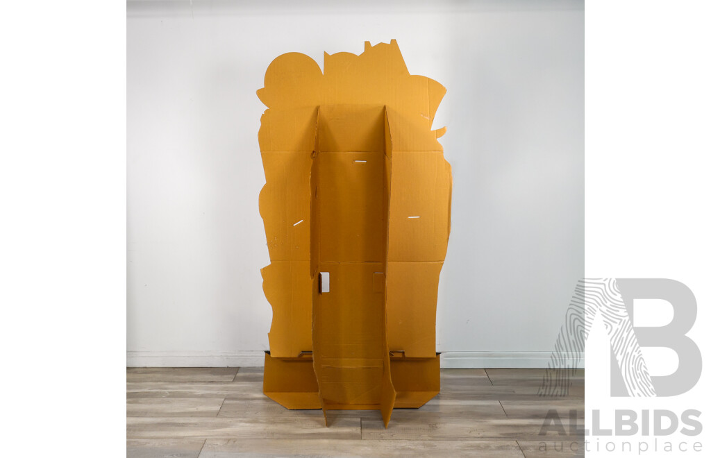 Super Rare Batman Returns C.1992 Cardboard Cut Out Standee of Michael Keaton's Batman, Penguin (Danny Devito), and Catwoman (Michelle Pfeiffer) 140cm.