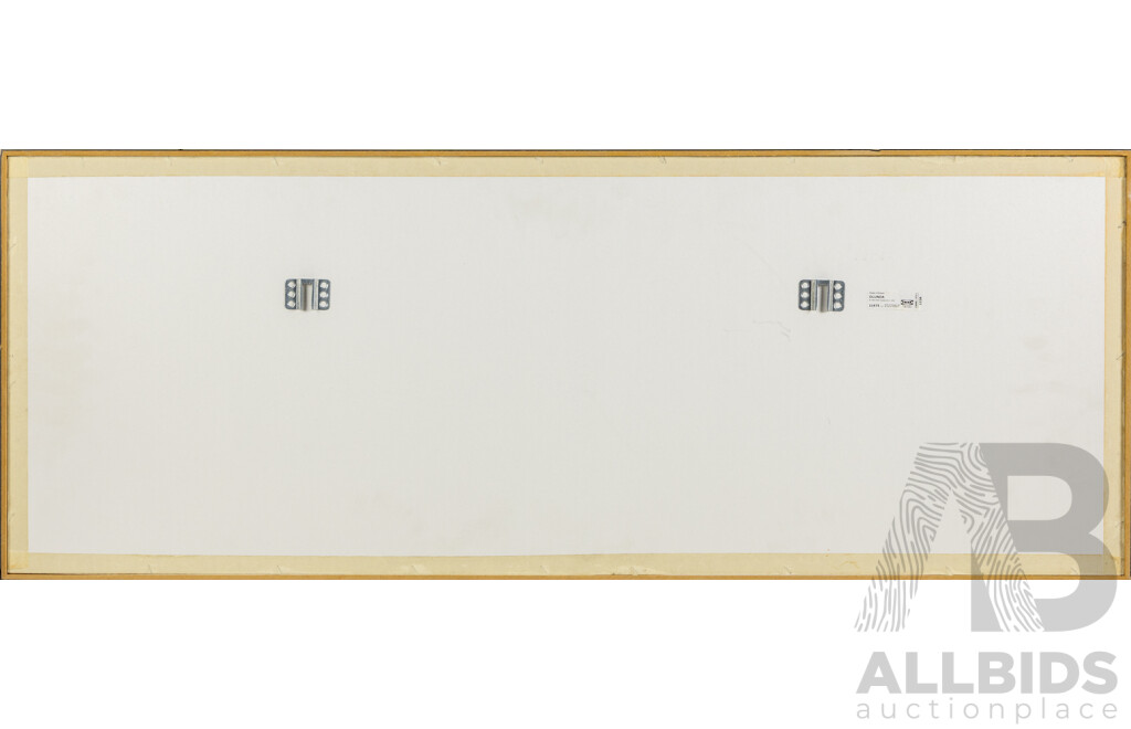 Vintage IKEA Picasso Landscape 5 Animal Print Glass Framed 104cm X 40cm