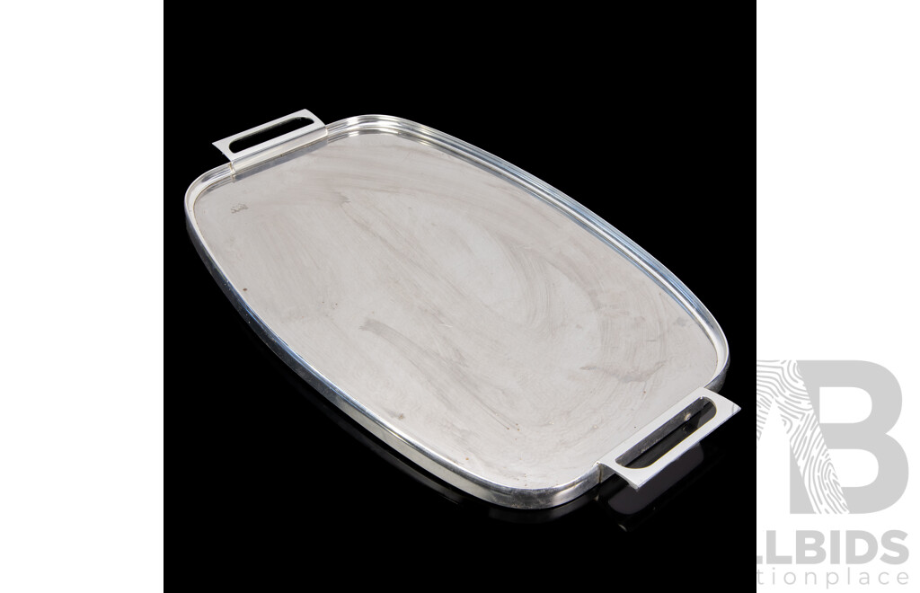 Collection of Silver Tone Vintage Trays