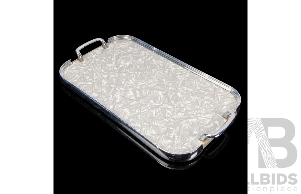Collection of Silver Tone Vintage Trays
