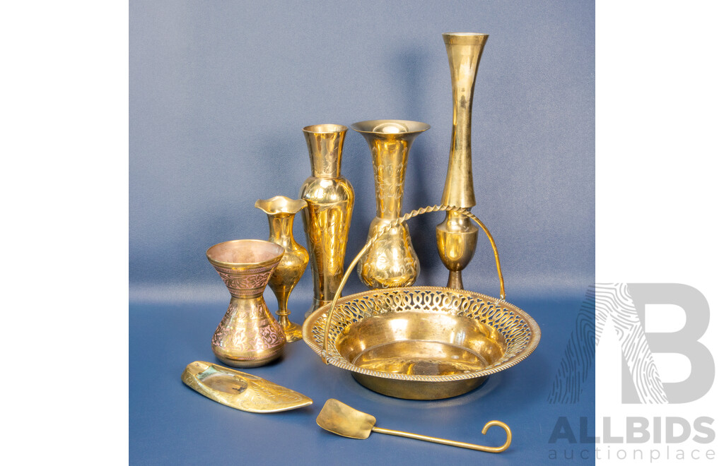 Collection of Antique/Vintage Brass Items