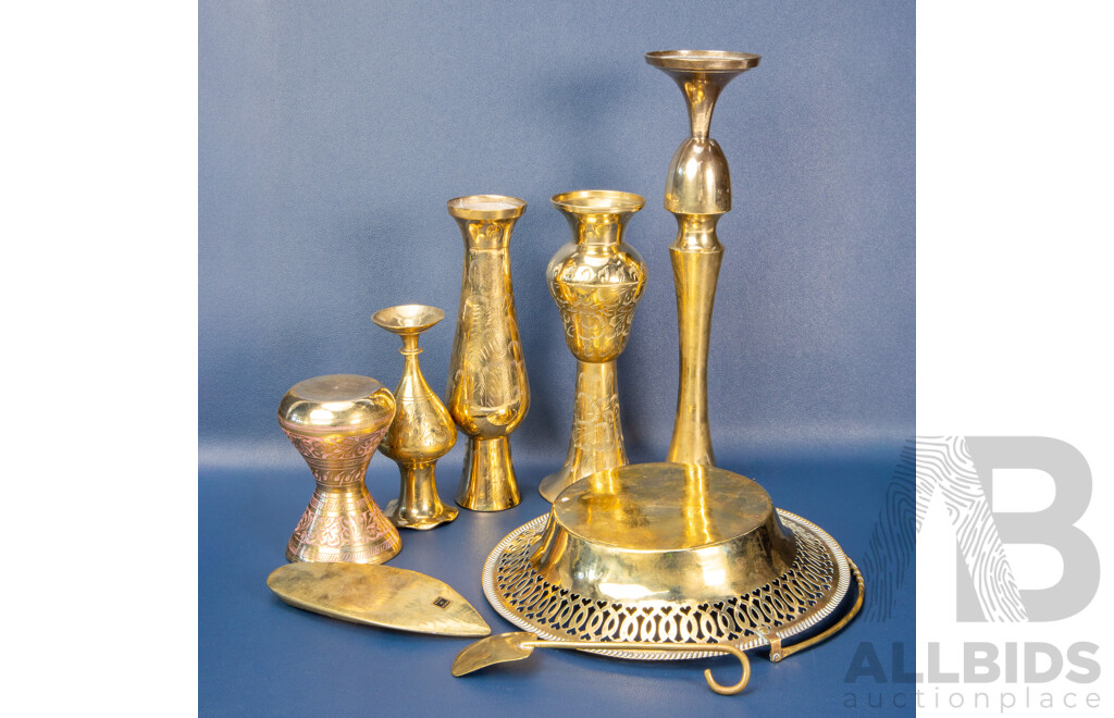 Collection of Antique/Vintage Brass Items