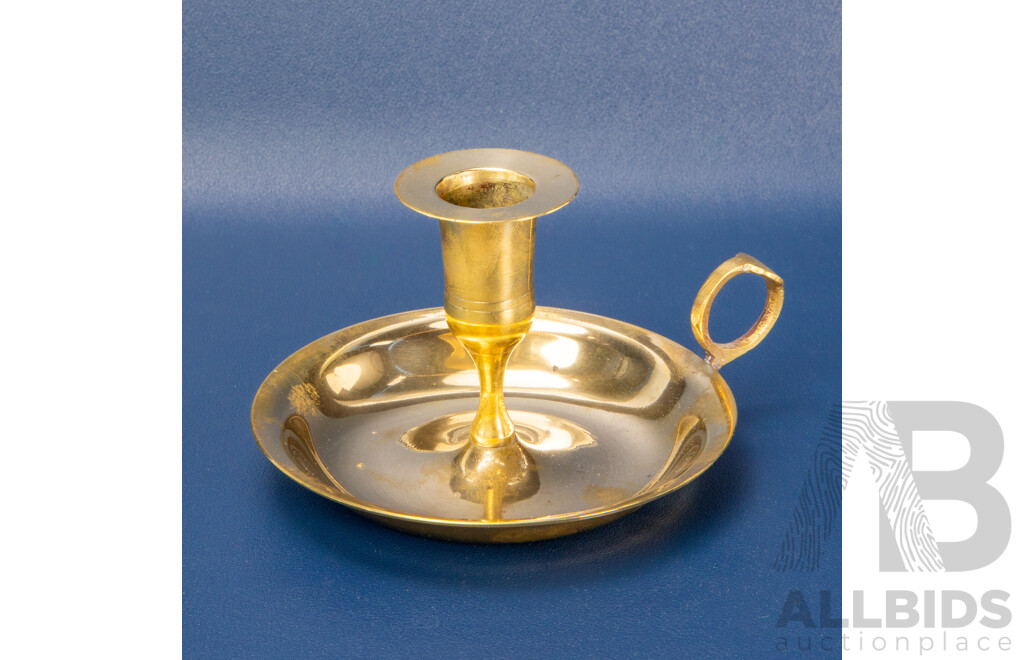 Antique Brass Candle Holder